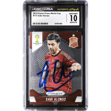 Карточка Xabi Alonso Spain National Team Autographed 2014 Panini Prizm World Cup #173 CGC Authenticated 10/10