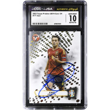 Карточка Xavi Hernandez Spain National Team Autographed 2023 Topps Pristine UEFA Euro 24 #171 CGC Authenticated 10/10