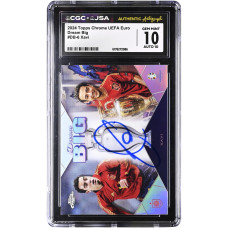 Карточка Xavi Hernandez Spain National Team Autographed 2024 Topps Chrome UEFA Euro Dream Big #DB-6 CGC Authenticated 10/10