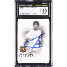 Карточка Raúl González Spain National Team Autographed 2022-23 Futera Unique World Football #114 CGC Authenticated 10/10