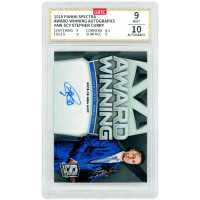 Карточка Stephen Curry Golden State Warriors Autographed 2018-19 Panini Spectra Award Winning #AW-SCY #1/25 GBTC Authenticated 9/10 - 9,8.5,9,9 Subgrades