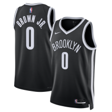 Джерси Unisex Brooklyn Nets Mikel Brown Jr. Nike Black Swingman - Icon Edition
