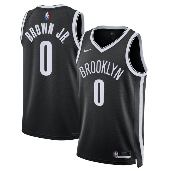 Джерси Unisex Brooklyn Nets Mikel Brown Jr. Nike Black Swingman - Icon Edition