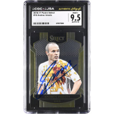 Карточка Andres Iniesta Spain National Team Autographed 2016-17 Panini Select #18 CGC Authenticated 9.5/10