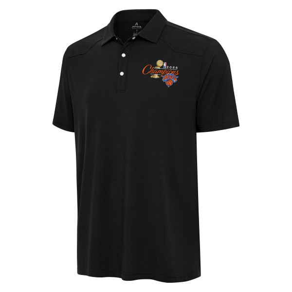 Поло New York Knicks Antigua Black 2026 NBA Finals Champions Official Western