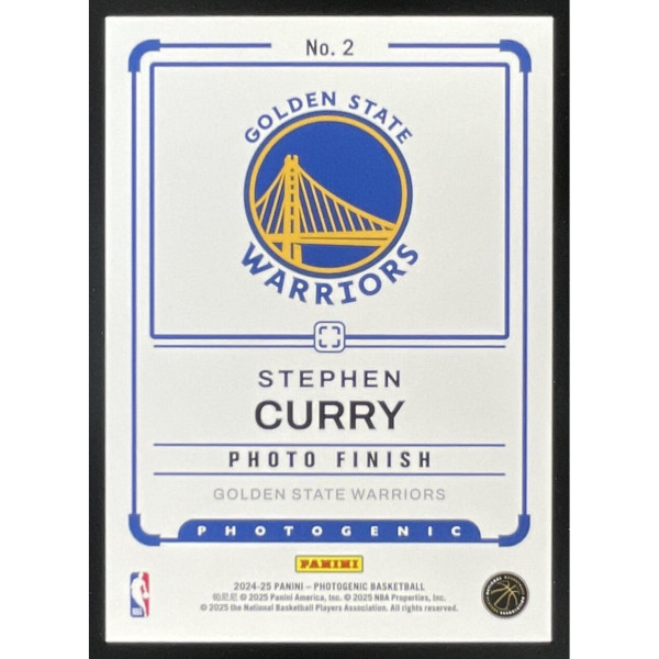 2024-25 Panini Photogenic Photo Finish #2 Stephen Curry
