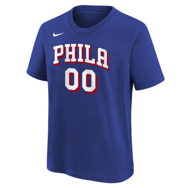 Детская футболка Philadelphia 76ers Labaron Philon Jr. Nike Royal Icon Name & Number
