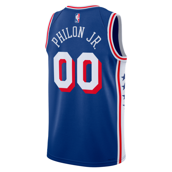 Детская джерси Philadelphia 76ers Labaron Philon Jr. Nike Royal Swingman - Icon Edition