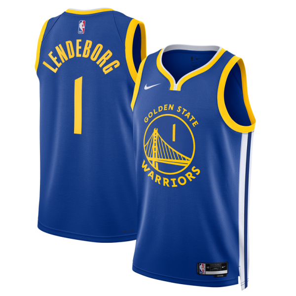 Детская джерси Golden State Warriors Yaxel Lendeborg Nike Royal Swingman - Icon Edition