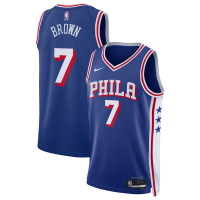 Джерси Unisex Philadelphia 76ers Jaylen Brown Nike Royal Swingman - Icon Edition