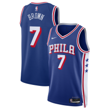 Джерси Unisex Philadelphia 76ers Jaylen Brown Nike Royal Swingman - Icon Edition