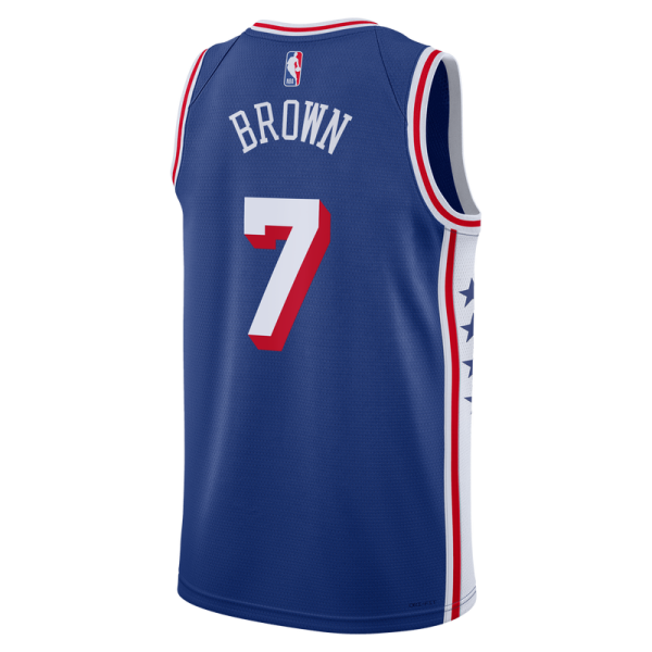 Джерси Unisex Philadelphia 76ers Jaylen Brown Nike Royal Swingman - Icon Edition