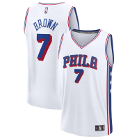 Джерси Philadelphia 76ers Jaylen Brown Fanatics White Fast Break - Association Edition