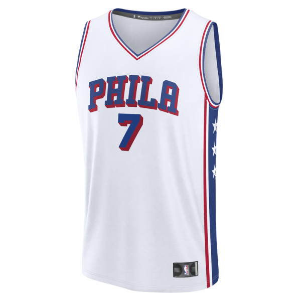 Джерси Philadelphia 76ers Jaylen Brown Fanatics White Fast Break - Association Edition