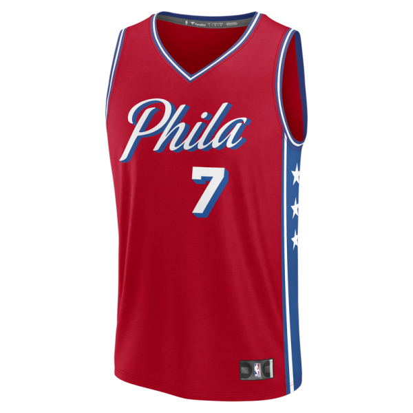 Джерси Philadelphia 76ers Jaylen Brown Fanatics Red Fast Break - Statement Edition