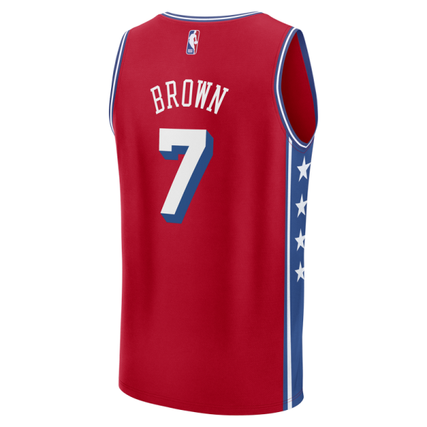 Джерси Philadelphia 76ers Jaylen Brown Fanatics Red Fast Break - Statement Edition