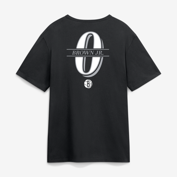 Футболка Brooklyn Nets Mikel Brown Jr. Black In the Paint Legacy