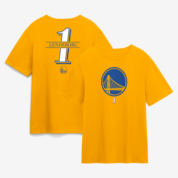 Футболка Golden State Warriors Yaxel Lendeborg Yellow In the Paint Legacy