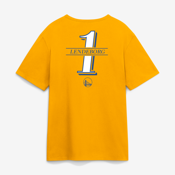 Футболка Golden State Warriors Yaxel Lendeborg Yellow In the Paint Legacy