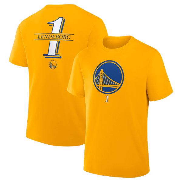 Футболка Golden State Warriors Yaxel Lendeborg Yellow In the Paint Legacy