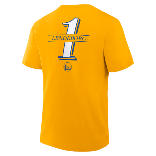 Футболка Golden State Warriors Yaxel Lendeborg Yellow In the Paint Legacy