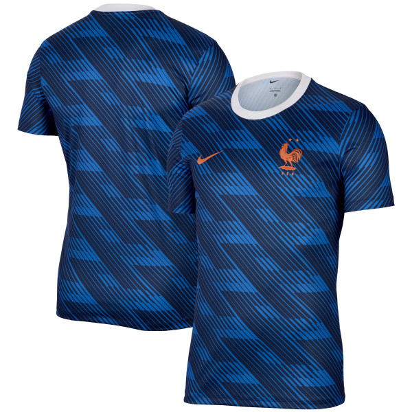 France National Team Nike Home Sublimated Dri-FIT Top - Blue