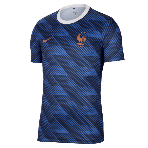 France National Team Nike Home Sublimated Dri-FIT Top - Blue