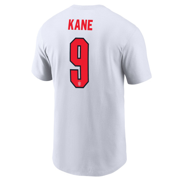 Футболка Harry Kane England National Team Nike Name & Number - White