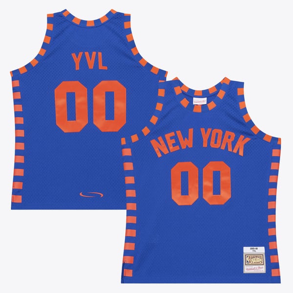 Джерси New York Knicks Mitchell & Ness x Playboi Carti 2005-06 Swingman - Blue