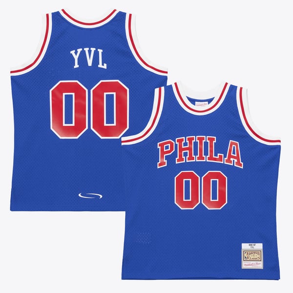 Джерси Philadelphia 76ers Mitchell & Ness x Playboi Carti Royal 1996-97 Swingman