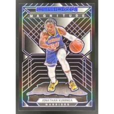 2021-22 Obsidian Magnitude Electric Etch Purple #38 Jonathan Kuminga RC /75