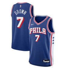 Детская джерси Philadelphia 76ers Jaylen Brown Nike Royal Swingman - Icon Edition