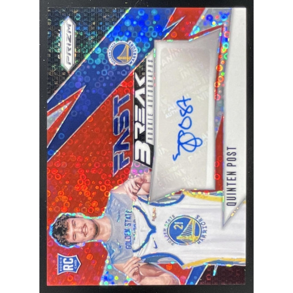 2024-25 Prizm Fast Break Red #FBR-QPW Quinten Post RC Auto /99