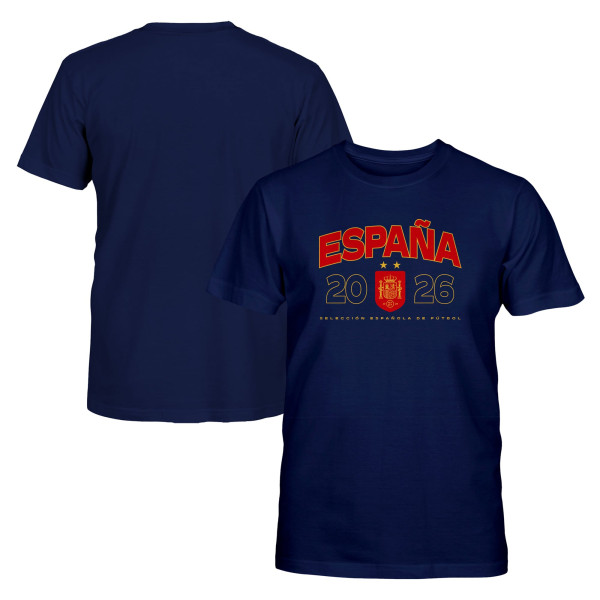 Подростковая Spain National Team 1863FC 2026 Champions Wordmark T-Shirt - Navy