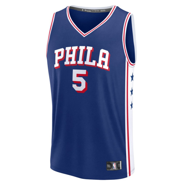 Детская джерси Philadelphia 76ers Anfernee Simons Fanatics Royal Fast Break Replica - Icon Edition