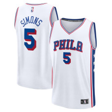 Детская джерси Philadelphia 76ers Anfernee Simons Fanatics White Fast Break Replica - Association Edition