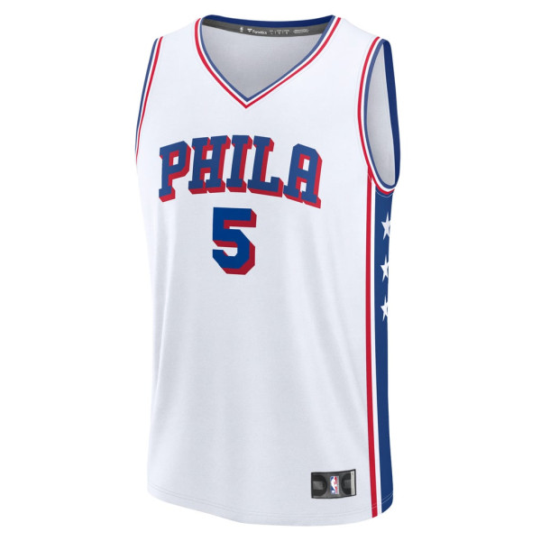 Детская джерси Philadelphia 76ers Anfernee Simons Fanatics White Fast Break Replica - Association Edition