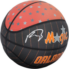 Мяч с автографом Paolo Banchero Orlando Magic Fanatics Authentic Wilson 75th Anniversary Throwback City Edition 2021-22 Black/Orange