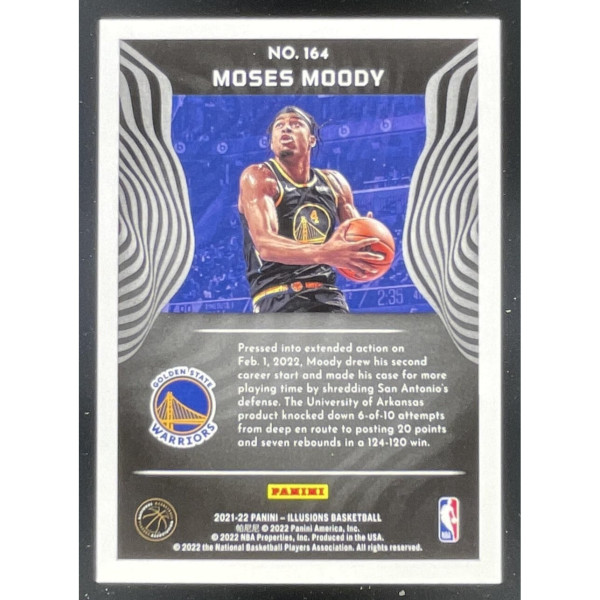 2021-22 Panini Illusions Asia Lucky Envelopes #164 Moses Moody RC /8