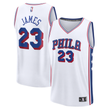 Подростковая Philadelphia 76ers LeBron James Fanatics White Fast Break Jersey - Association Edition