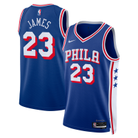 Джерси Unisex Philadelphia 76ers LeBron James Nike Royal Swingman - Icon Edition