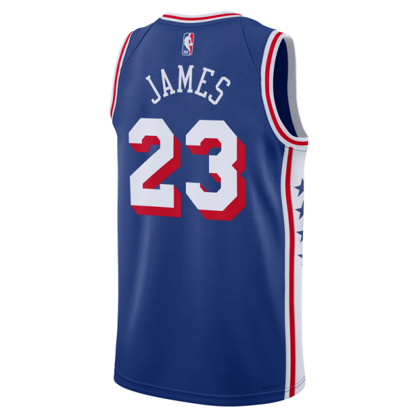 Джерси Unisex Philadelphia 76ers LeBron James Nike Royal Swingman - Icon Edition