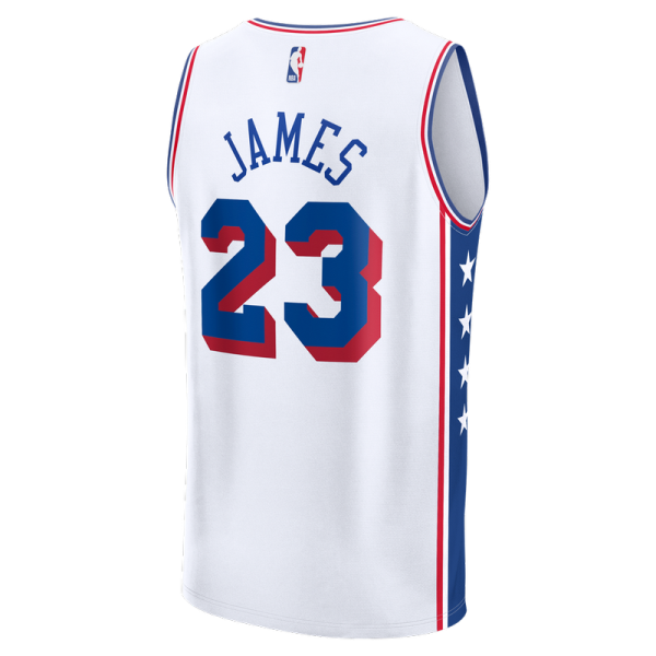 Джерси Philadelphia 76ers LeBron James Fanatics White Fast Break - Association Edition