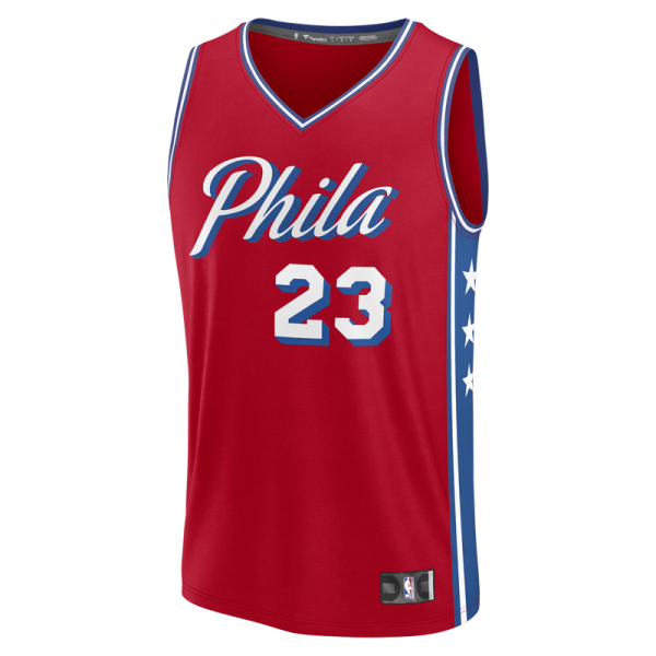 Джерси Philadelphia 76ers LeBron James Fanatics Red Fast Break - Statement Edition