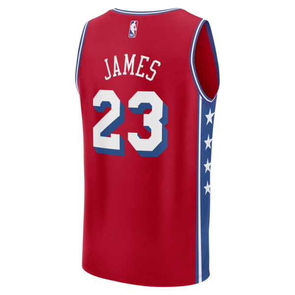 Джерси Philadelphia 76ers LeBron James Fanatics Red Fast Break - Statement Edition