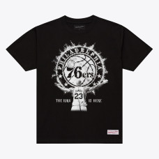 Футболка Philadelphia 76ers LeBron James Mitchell & Ness Black Witness