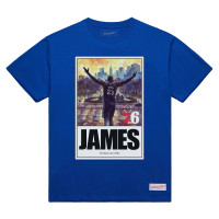 Футболка Philadelphia 76ers LeBron James Mitchell & Ness Royal King Arrived