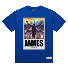 Футболка Philadelphia 76ers LeBron James Mitchell & Ness Royal King Arrived