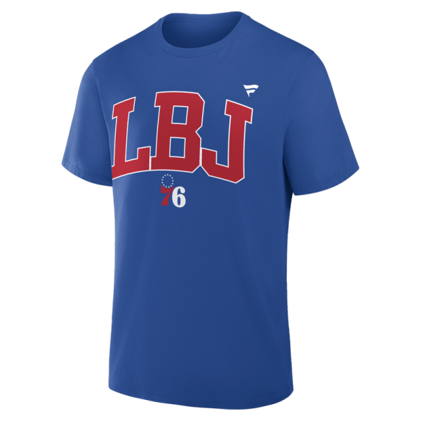 Футболка Philadelphia 76ers LeBron James Royal Varsity Initials