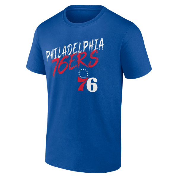 Футболка Philadelphia 76ers LeBron James Royal Hustle Name & Number